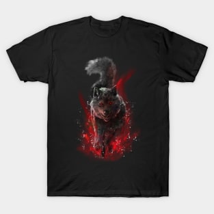 Funny wolf - hell version T-Shirt